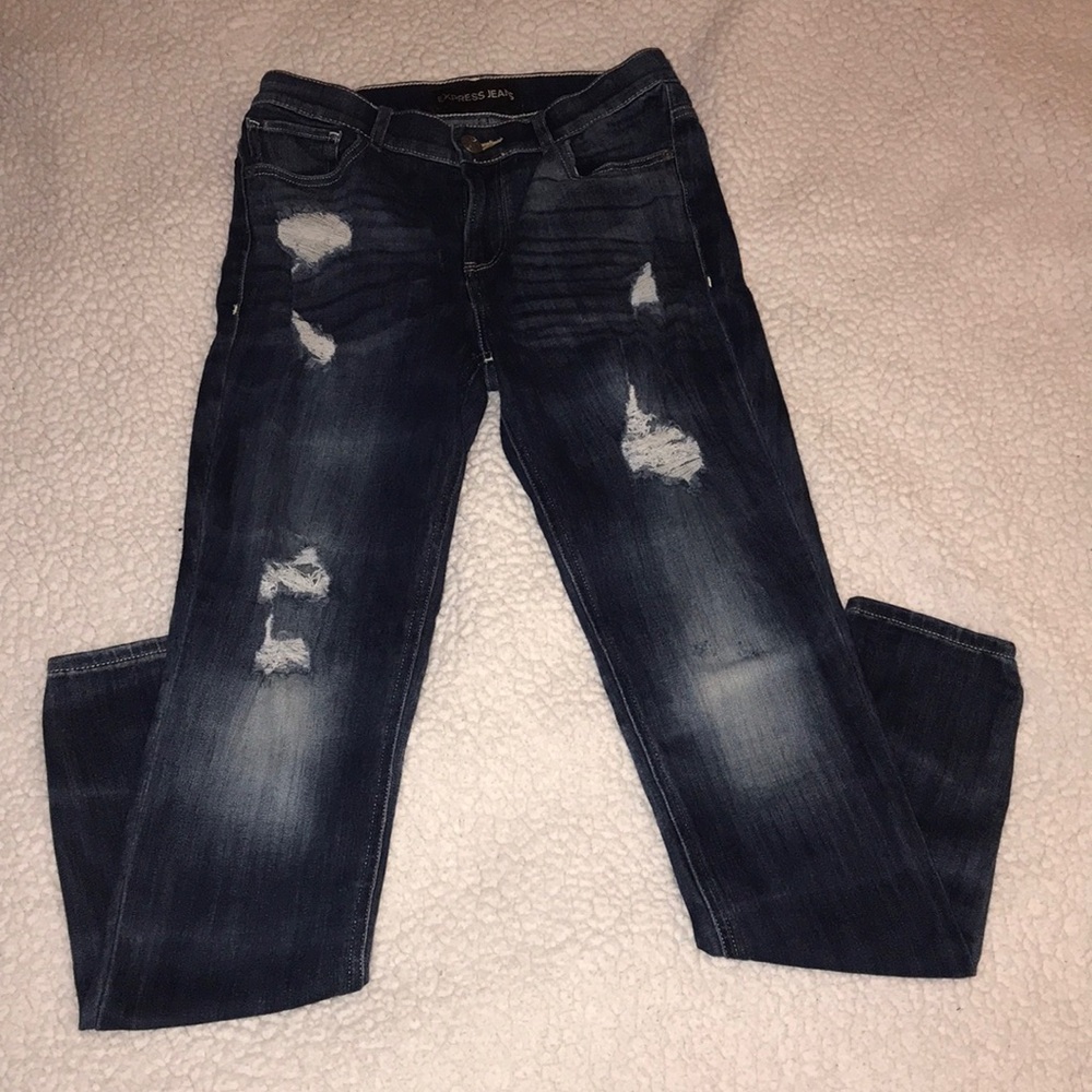 Express Jeans High Rise Jean Legging! - Picture 2 of 10